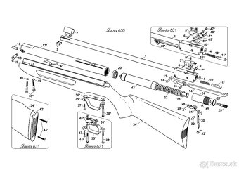 Predám diely text inzerátu vzduchovka Slávia 630; 631; 634 - 4