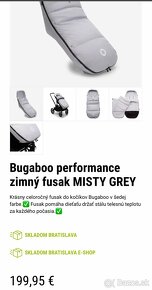 Bugaboo Performance zimný fusak Misty Grey - 4