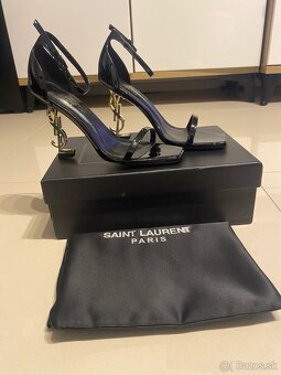 Saint Laurent opyum sandals in patent leather - 4