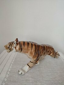Royal dux tiger porcelánová socha 44 cm - 4