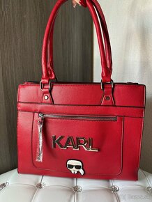 Karl Lagerfeld kabelka červená - 4