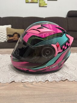 Výklopná prilba W-TEC Pezzon Magenta - 4