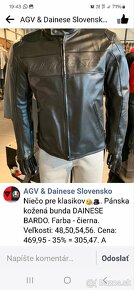 Kožená bunda na motorku Dainese 52/L - 4