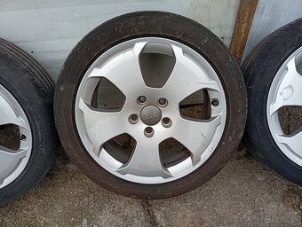 Predám elektróny R17 5x112 letné gumy - 4