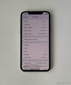 iPhone XS, strieborná,  64GB - 4