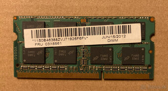 Predám pamäť 4GB DDR3 SODIMM RAM - 4