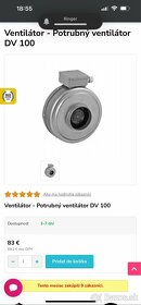 Ventilátor - Potrubný ventilátor DV100~150. Nepoužité zboží - 4