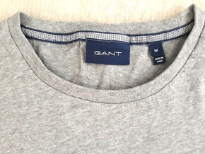 Predám pánske tričko zn. Gant, "M" - 2x použité - 4
