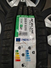 Alu 5 x 112 R 16 originál ŠKODA + pneu-100 % stav. - 4