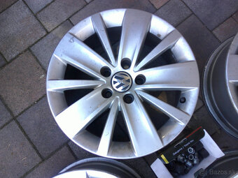 Alu disky VW R16, 5x112, 6,5x16 č.13d - 4