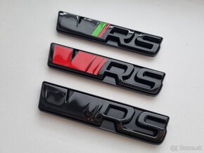 SKODA VRS LOGO RS NAPIS ZNAK RS - 4