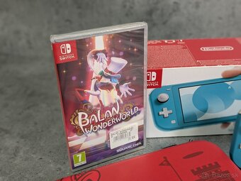 Nintendo Switch lite modré, púzdro a hra Balan Wonderworld - 4