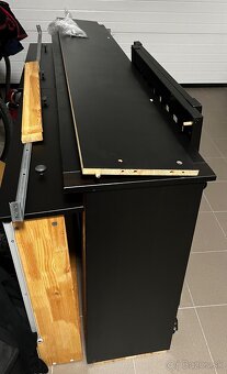 Rozkladacia posteľ Ikea Hemnes 80/160x200 ČIERNA+2x matrace - 4