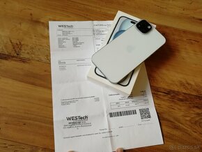 iPhone 15 plus 128 GB Blue white Top stav - 4