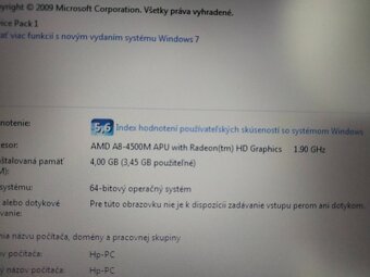 rozpredám na diely notebook Hp probook 6745b - 4