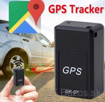 Kompaktný mini GPS lokátor s magnetom (USB nabíjanie, čierna - 4