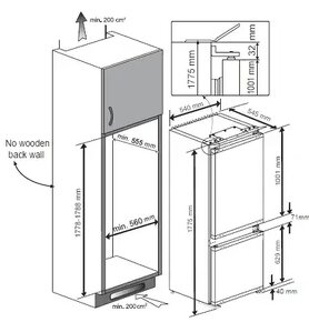 Vstavaná chladnička s mrazničkou Beko - 4