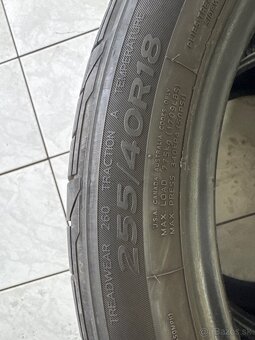 Predám letné 2ks 255/40 R18 HANKOOK - 4