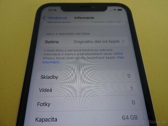 iPhone 11 64GB WHITE - ZÁRUKA 1 ROK - 100% BATERIA - 4