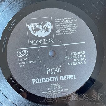 Plexis Půlnoční Rebel vinyl skvelý stav - 4