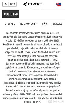 Detsky bicykel Cube Cubie 160, 16" - 4