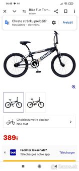 Predám bicykel BMX tornado  royal Bugatti 20" kolesa. Servi - 4