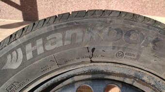 Kolesá- plechové disky 4x100 R15 + letné pneu Hankook 195/65 - 4