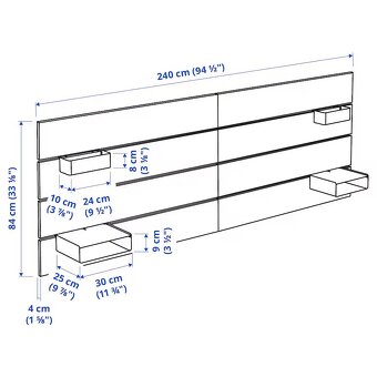 Čelo postele Ikea Nordli - 4