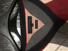 TOMMY HILFIGER originál Kasmirovy pánsky sveter XL - 4