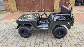 Mini Jeep Willys 150ccm děti a dospělé, 3 rychlosti vpřed - 4