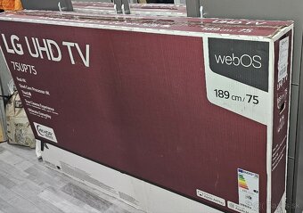 
75" smart 4k televízor LG 189cm - 4