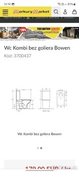 Wc Kombi bez goliera ( bez okrajovy) Bowen, zachod - 4