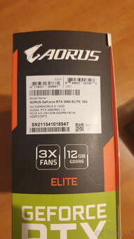 GIGABYTE AORUS GeForce RTX 3060 ELITE 12G - 4