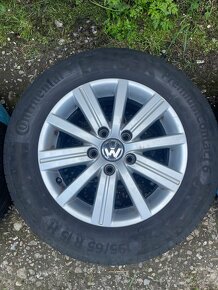 5x112 r15 elektróny VW + 195/65 r15 letné pneu Continental - 4