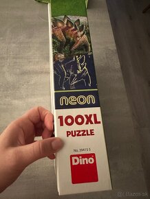 Detske neonove puzzle Dino - 4