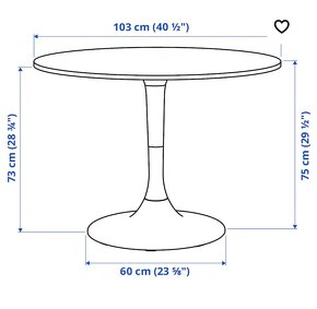 Jedálenský okrúhly stôl - 4