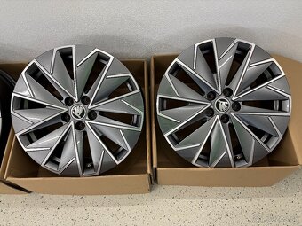 UPLNE NOVE ALU DISKY SKODA 5X100 R17 6.5JX17 ET 40 - 4