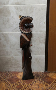 Drevená socha sova - 4