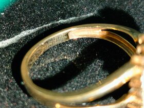 Zlaty damsky prsten Diamanty Vaha 3 g - 4