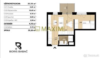 1,5 - izbový apartmán na Račianskej ulici v projekte Pri Mýt - 4