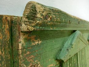 Starožitné drevene dvere - zelené - staré dvere - old doors - 4
