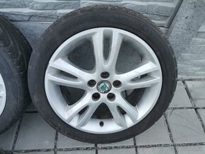 Alu disky 5x100 R16 Škoda + 205/45 R16 letné pneumatiky - 4