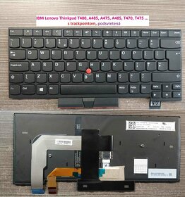 Klavesnice Lenovo T480, A485, A475, T470 //T490s, E480 - 4