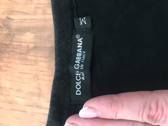 DOLCE&GABBANA originál black damske tricko S/M - 4