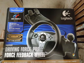 Herny volant Logitech Driving Force Pro pre PS2 a PC - 4