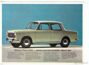 prospekty FIAT: 1100, 500L, 850 SPORT SPIDER - 4