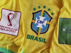 futbalový dres Brazília žltý World CUP slimfit - 4