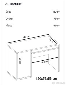 Predam pisaci stol a skrinku - 4