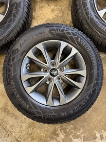 hliníkové disky hyundai r16, zimné pneumatiky 215/70r16 - 4