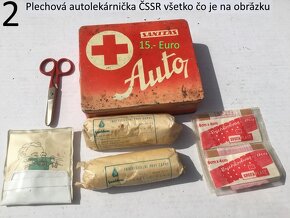 Plechové retro autolekárničky Sanitas ČSSR - 4